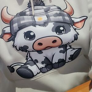 Cute Cow Graphic Hoodie
